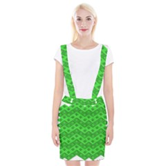 Shamrocks 3d Fabric 4 Leaf Clover Suspender Skirt by Simbadda