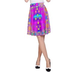 Colors And Wonderful Flowers On A Meadow A-line Skirt by pepitasart