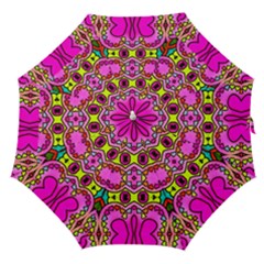 Love Hearths Colourful Abstract Background Design Straight Umbrellas by Simbadda