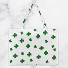 St  Patrick s Clover Pattern Medium Tote Bag by Valentinaart