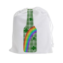 St  Patricks Day - Bottle Drawstring Pouches (xxl) by Valentinaart