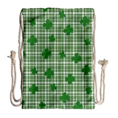 St  Patrick s Day Pattern Drawstring Bag (large) by Valentinaart