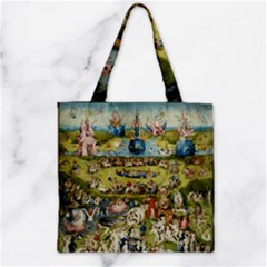 Hieronymus Bosch Garden Of Earthly Delights Zipper Grocery Tote Bag by MasterpiecesOfArt