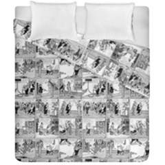 Old Comic Strip Duvet Cover Double Side (california King Size) by Valentinaart
