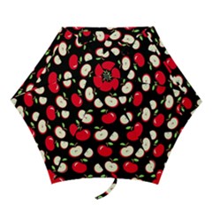 Apple Pattern Mini Folding Umbrellas by Valentinaart