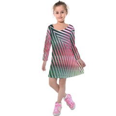 Watermelon Dream Kids  Long Sleeve Velvet Dress by Simbadda