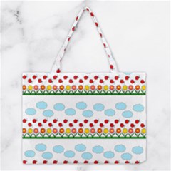 Ladybugs And Flowers Medium Tote Bag by Valentinaart