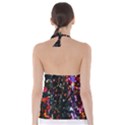 Lit Christmas Trees Prelit Creating A Colorful Pattern Babydoll Tankini Top View2