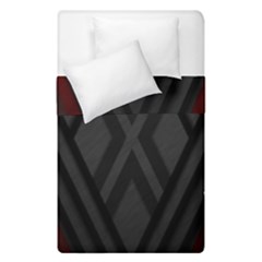 Abstract Dark Simple Red Duvet Cover Double Side (single Size) by Simbadda