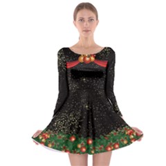 Dark Stars Long Sleeve Skater Dress by CoolDesigns