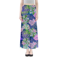 Blue Floral Maxi Skirt by CoolDesigns