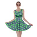 UFO Neon Green Skater Dress View1