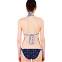 Blue Airplanes in the Night Sky Pattern Bikini Set View2