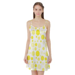 Polka Dots Satin Night Slip by Valentinaart
