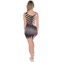 Fractal Zebra Pattern Sleeveless Bodycon Dress View4