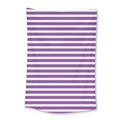 Horizontal Stripes Purple Small Tapestry by Mariart