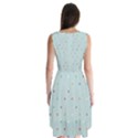 Polka Dot Flooring Blue Orange Blur Spot Sleeveless Chiffon Dress   View2