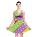 Colorful Easter Ribbon Background Reversible Skater Dress View1