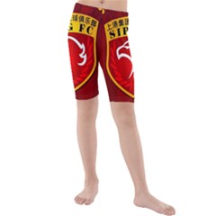 Shanghai Sipg F C  Kids  Mid Length Swim Shorts by Valentinaart