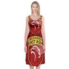 Shanghai Sipg F C  Midi Sleeveless Dress by Valentinaart