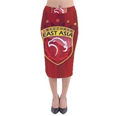 Shanghai Sipg F C  Velvet Midi Pencil Skirt by Valentinaart