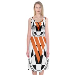 Shandong Luneng Taishan F C  Midi Sleeveless Dress by Valentinaart