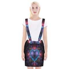 Blue Heart Fractal Image With Help From A Script Suspender Skirt by Simbadda