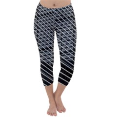 Abstract Architecture Pattern Capri Winter Leggings  by Simbadda