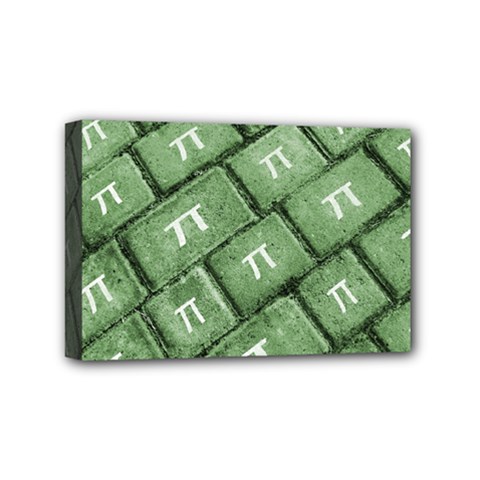 Pi Grunge Style Pattern Mini Canvas 6  X 4  by dflcprints