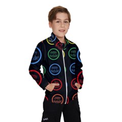 Happy Birthday Colorful Wallpaper Background Wind Breaker (kids) by Simbadda