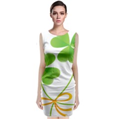 Flower Floralleaf Green Reboon Classic Sleeveless Midi Dress by Mariart