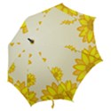 Sunflowers Flower Floral Yellow Hook Handle Umbrellas (Small) View2