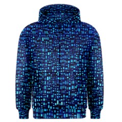 Blue Box Background Pattern Men s Zipper Hoodie by Nexatart