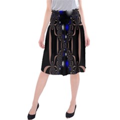 An Interesting Mix Of Blue And Other Colours Balls Midi Beach Skirt by Nexatart