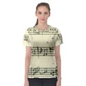 Music Notes On A Color Background Women s Sport Mesh Tee View1