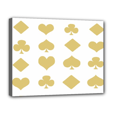 Card Symbols Canvas 14  X 11  by Mariart