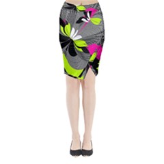 Abstract Illustration Nameless Fantasy Midi Wrap Pencil Skirt by Nexatart