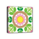 Flower Floral Sunflower Sakura Star Leaf Mini Canvas 4  x 4  View1