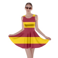 Oswald s Stripes Red Yellow Skater Dress by Mariart