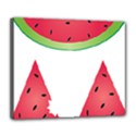 Watermelon Slice Red Green Fruite Deluxe Canvas 24  x 20   View1