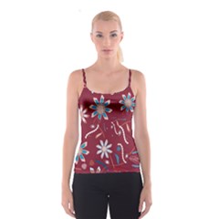 Floral Seamless Pattern Vector Spaghetti Strap Top by Nexatart