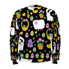 Cute Easter Pattern Men s Sweatshirt by Valentinaart