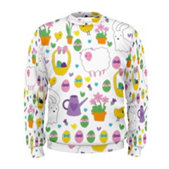 Cute Easter Pattern Men s Sweatshirt by Valentinaart