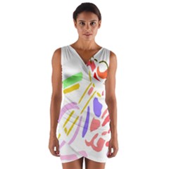 Motorcycle Racing The Slip Motorcycle Wrap Front Bodycon Dress by Nexatart