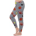 Balltiled Grey Ball Tennis Football Basketball Billiards Classic Winter Leggings View2