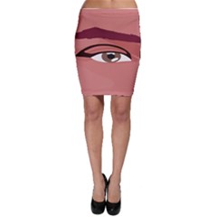 Eye Difficulty Red Bodycon Skirt by Mariart