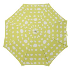 Polkadot White Yellow Straight Umbrellas by Mariart