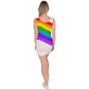 Watercolour Rainbow Colours Sleeveless Bodycon Dress View4