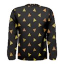 Shapes Abstract Triangles Pattern Men s Long Sleeve Tee View2