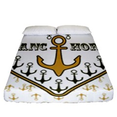 Anchor Heart Fitted Sheet (queen Size) by Nexatart